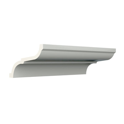 Moulure couronnée Endurathane Denisse, H 8 1/4 po x P 5 po x F 9 5/8 po x L 96 po, apprêtée en usine
