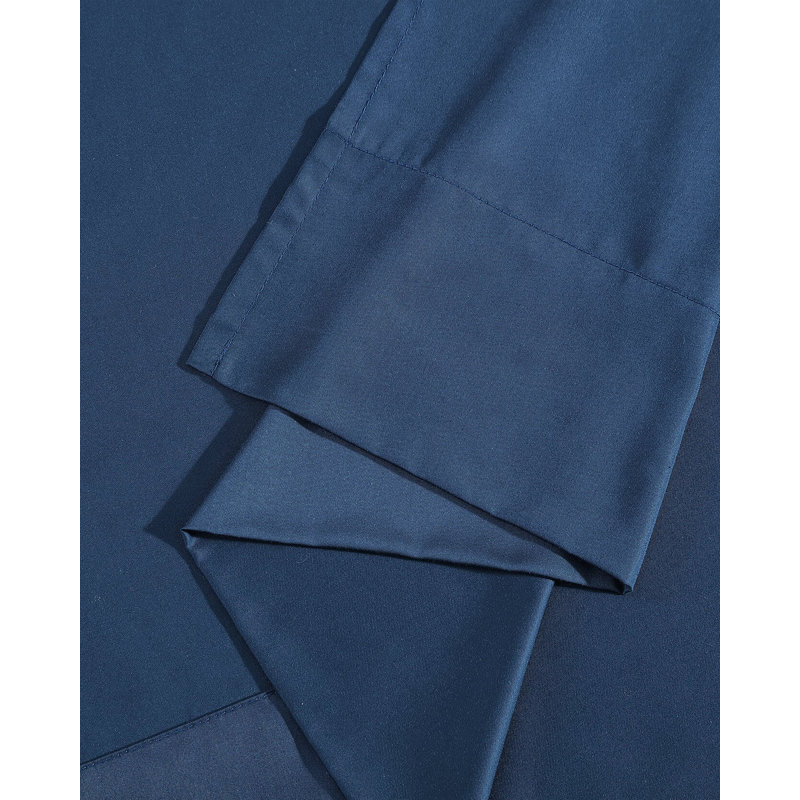 Natural Premium Bamboo Machine Woven Flat Sheet, King / Cal King Flat Sheet, Midnight