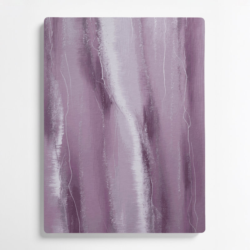 Abstrait couleur champ 27, art mural en métal rose, H 12 po x l 18 po