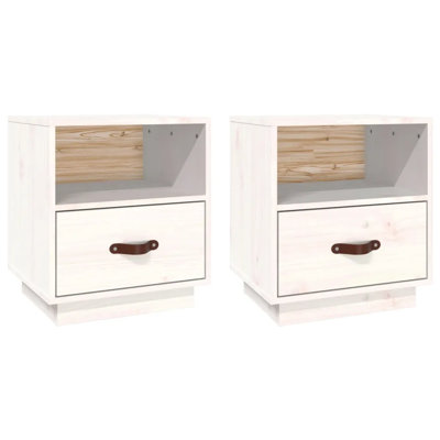 Union Rustic Bedside Cabinets 2 Pcs 40X34x45 Cm Solid Wood Pine