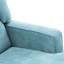 Chaise berçante rembourrée, fauteuil d'appoint, fauteuil avec base en bois massif