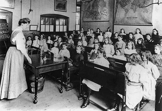 « westminster classroom, london », reproduction de photo, H 28 po x l 42 po x P 1,5 po