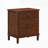 Brown 3-Drawer Nightstand