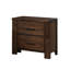 Table de chevet en bois avec 2 tiroirs