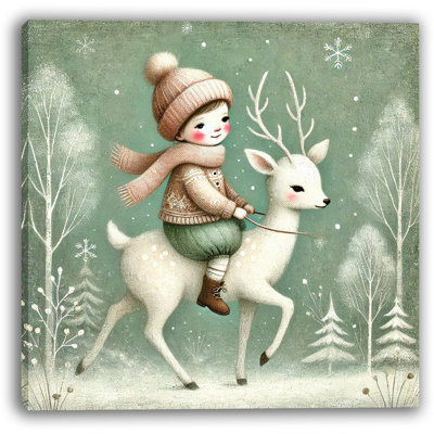 «Frosted Companions», reproduction d'art sur toile tendue