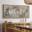 Faux texture de coup de peinture brune, œuvre d'art rustique neutre moderne, photos de décoration murale très grande abstraite, impression numérique sur toile giclée sur toile-111666025-107118395