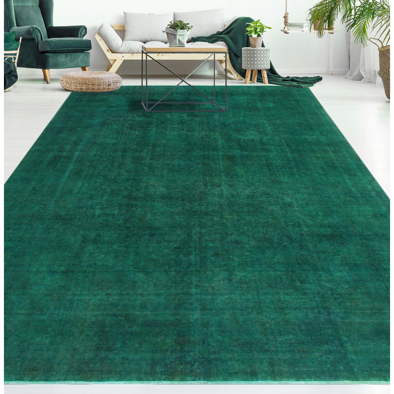 Tapis rétro vert surteint Amilamia