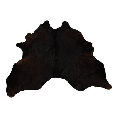 Teppich aus Kuhfell in Schwarz