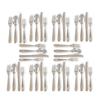 Rose Victoria Flatware Set - Service for 10