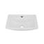 Lavabo de salle de bain mural blanc rectangulaire