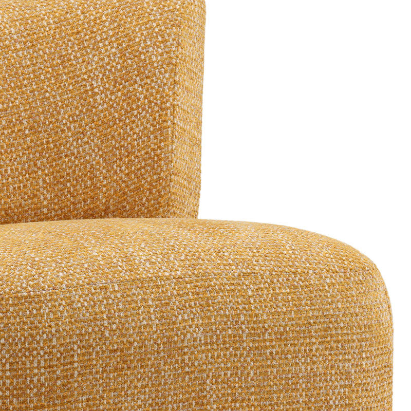 Bridger Occasional Chair Brown, Gold Fabric