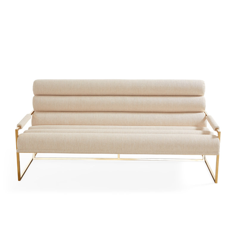 Channeled Upholstered 67.5'' Loveseat