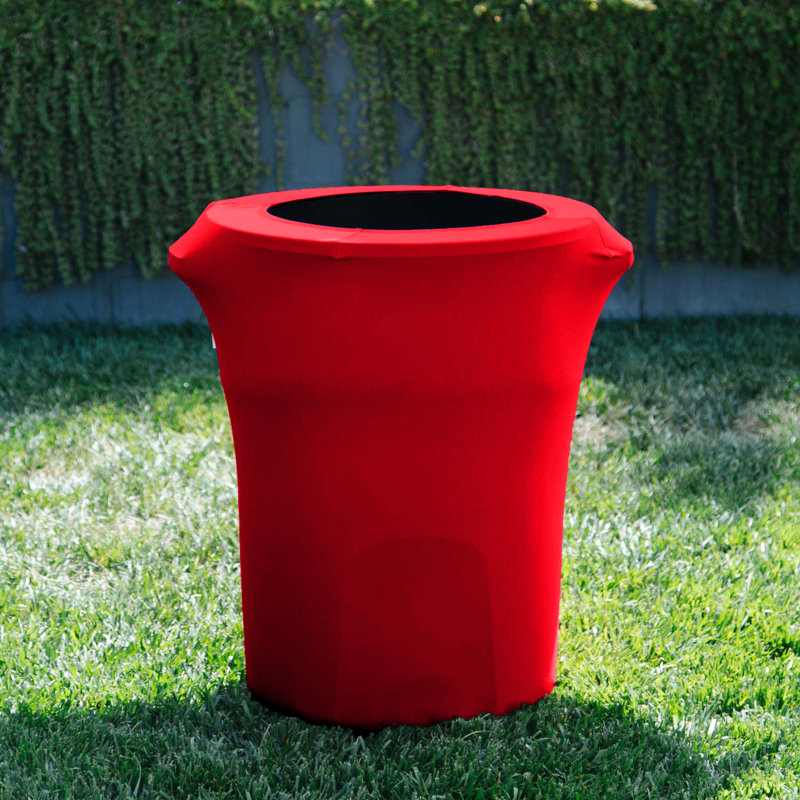 Housse pour poubelle extensible en élasthanne, Rouge