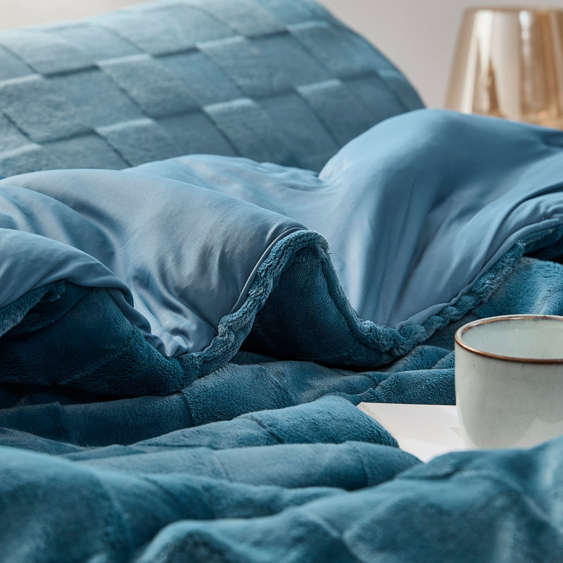Coma Inducer Better Than Anesthesia Oversized Comforter Set , Blue, California King Comforter + 4 King Shams