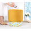 Pouf élégant pour salon moderne, 50% coton / 50% lin, 18,1 po de hauteur x 16,9 po de diamètre | 35 éponges orthopédiques 35 avec une épaisseur de 2,4 po | Parfait pour les sièges et les repose-pieds, design confortable et chic