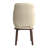 Kashley Mid-Century Modern Dining Chair, Fully Assembled Leather Armchair with Solid Rubberwood Legs, 330lb Capacity, Walnut Finish Flared Back Accent Chair for Dining Room & Home Office-519020762-519020763