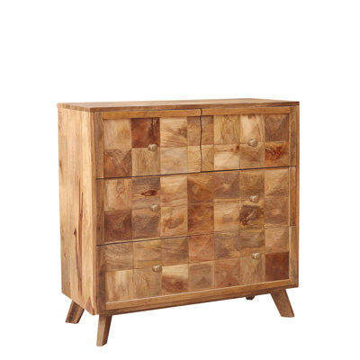 Alexandrina Solid Wood 90 cm W Chest of 4 Drawers