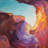 Antelope canyon - 32"x32" art on canvas