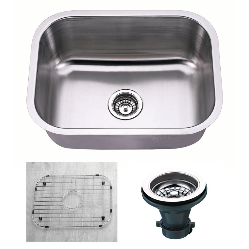 23" L x 9" W Undermount Kitchen Sink