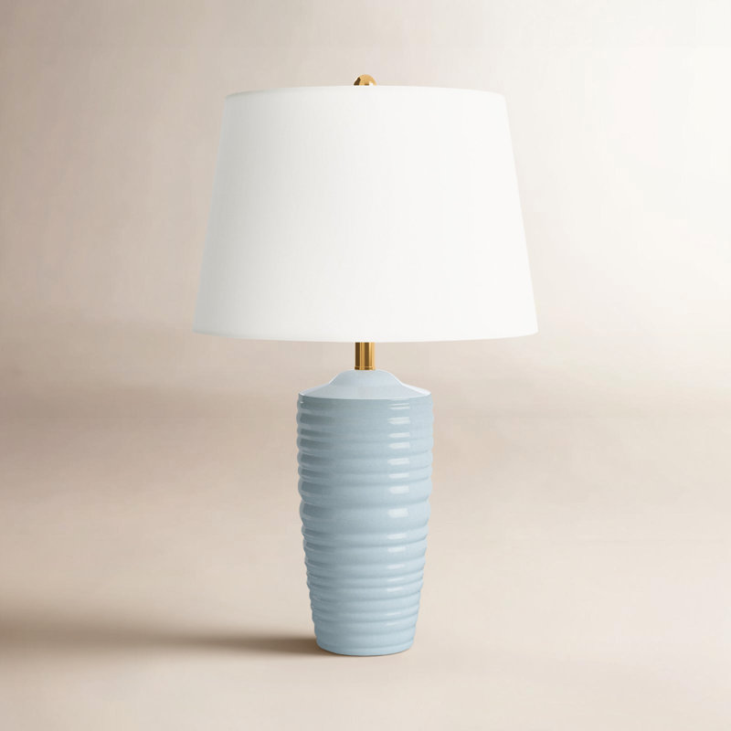 Ceramic Table Lamp, Frosted Anglia
