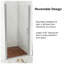 Porte de douche pivotante sans cadre 30 "x 72"-94573374