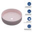 Lavabo de salle de bain en céramique rose 15,75 "X 15,75"