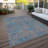 Zena Teal Washable Indoor-Outdoor Rug - -2016719453