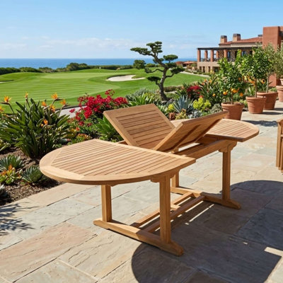 BAHama table de rallonge ovale de 87 po d'épaisseur extra