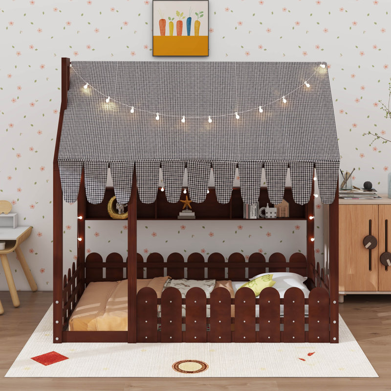 Lit sur pied Montessori House, Espresso brun