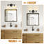 Luminaire de salle de bain à 2 lumières à intensité variable avec abat-jour en verre blanc-73134978-73134976-73135007
