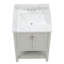 Meuble-lavabo simple 25 po avec plateau en marbre Meggs-162616366