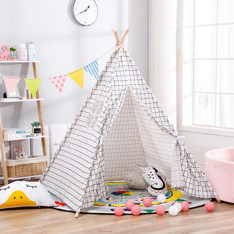 Downey Freeport Park 120cm W x 120cm D Indoor Fabric Triangular Play Tent
