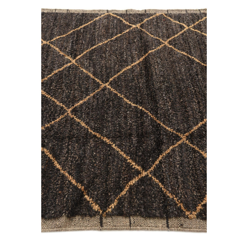 Tapis noir Ottilie