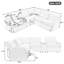 Canapé modulaire inclinable avec rangement pour cinéma maison Ronin-1377101526
