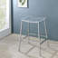 Tabouret de bar en acrylique sans dossier chromé (ensemble de 2)