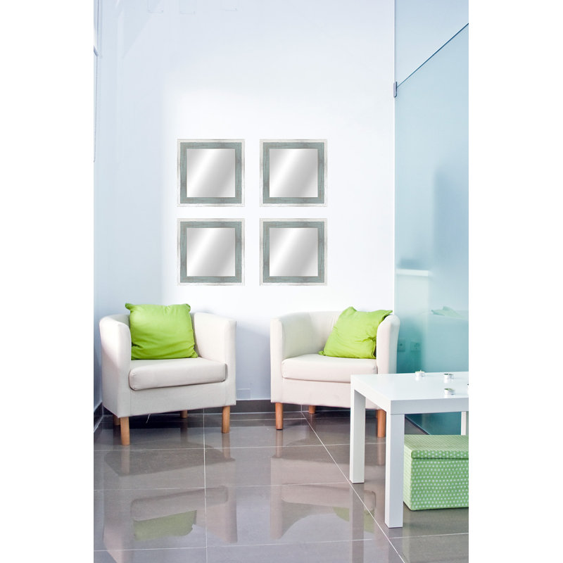Natural Wood, 20.5" x 20.5", White/Gray