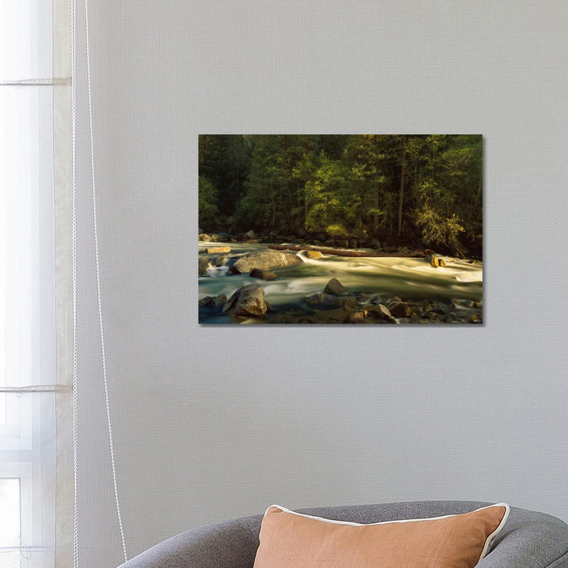 Merced River Flowing Through The Valley Floor, Yosemite National Park, California by Tim Fitzharris - Wrapped Canvas Gallery-Wrapped Canvas Giclée