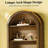Chic Bookshelf,Wooden Display Shelving Unit,Arched Bookcase