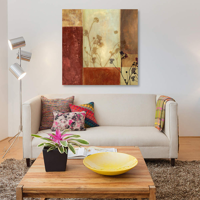 «Raku», reproduction d'impression sur toile, H 48 po x l 48 po x P 1,5 po, Pas de tapis, Toile tendue