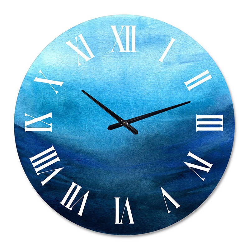 Compostion aquatique sous-marine - Horloge murale nautique et côtière, Moyenne