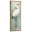 Aigrette blanche debout dans un marais, oiseau minimaliste, œuvre d'art moderne - très grand, reproduction d'art sur toile encadrée-121544316-114290306