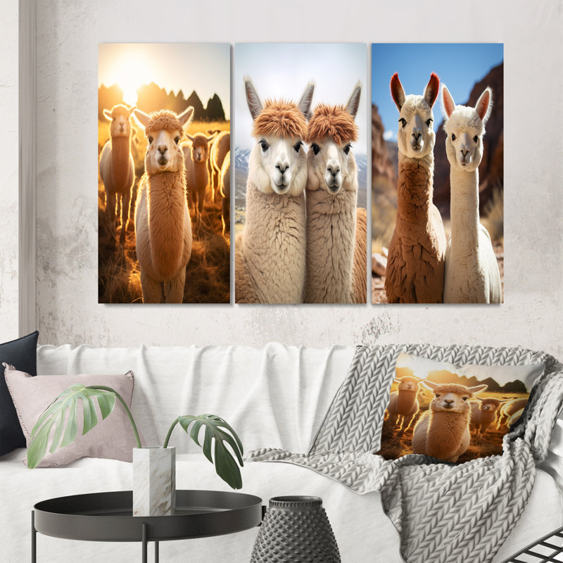 «Alcapas Pastoral Harmony», 3 pièces sur toile, Toile tendue, H 20 po x l 36 po