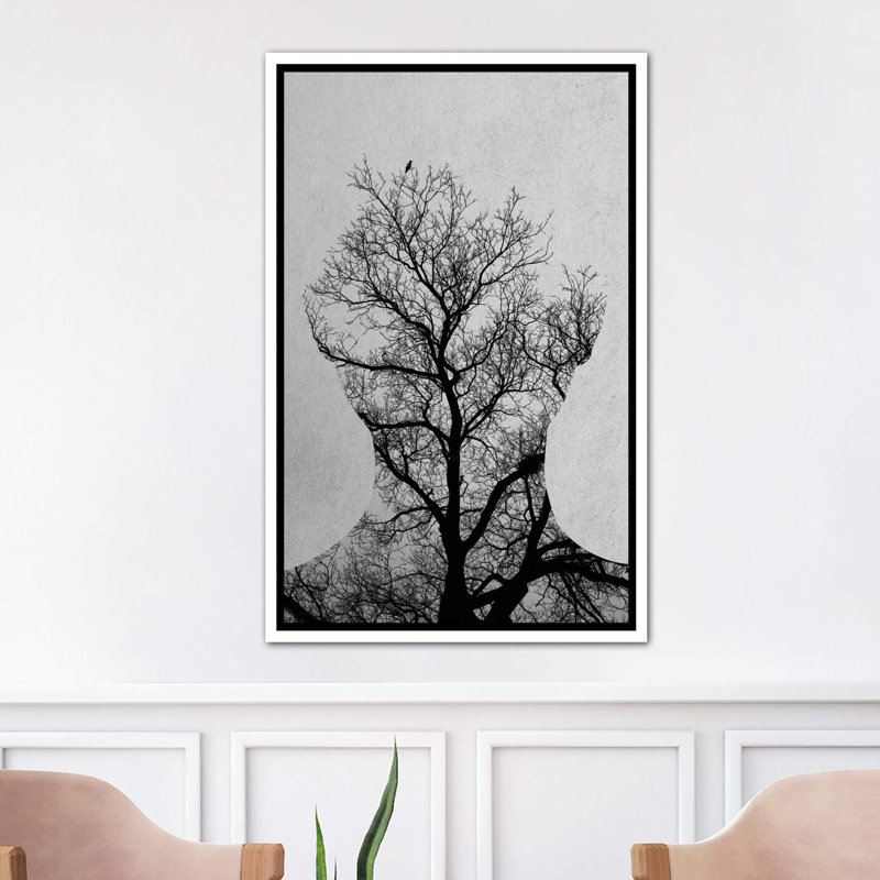 « tree of life » par andreas lie-impression sur impression, H 26 po x l 18 po x 1,5 po, Toile blanche encadrée