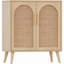 Buffet en rotin avec portes, buffet moderne, naturel