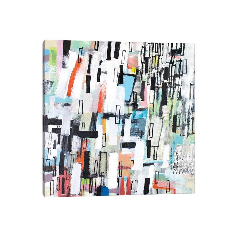 Rainfall 1 Piece Wrapped Canvas Painting, 66.04 cm H x 66.04 cm W x 1.91 cm D