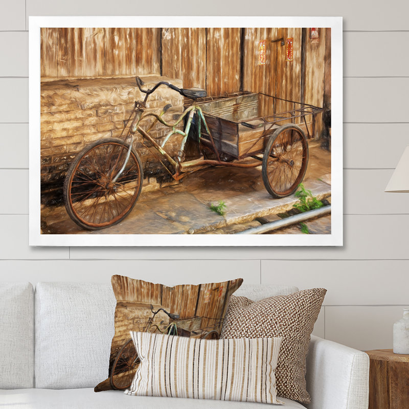 Art rétro sur toile rétro, Cadre photo argenté, H 34 po x l 44 po x P 1,5 po
