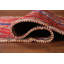Tapis rouge à motif géométrique traditionnel 3 x 9
