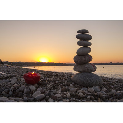 Sunrise and Zen - Photographie sur toile tendue