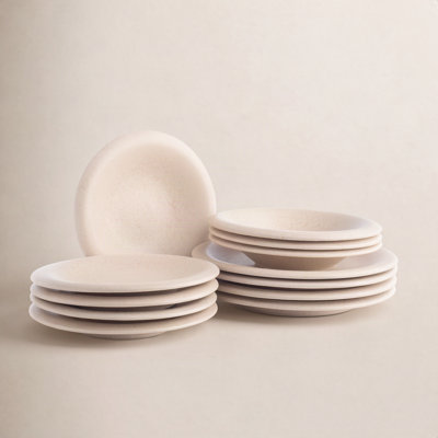 Porto By Stone Lain Aro 12-Piece Dinnerware Set Stoneware