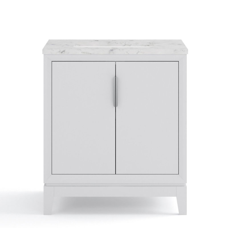 Elizabeth 30'' W Single Vanity, White